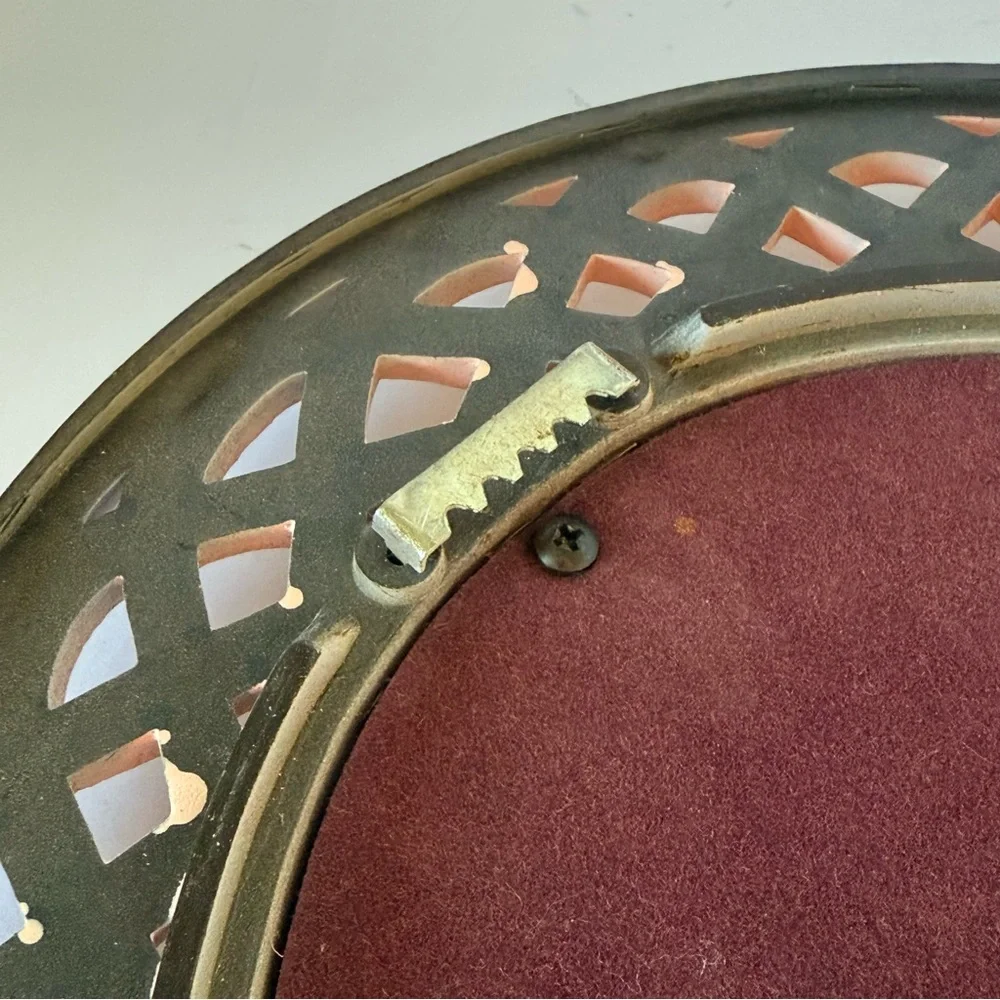 Vintage 1978 Homco Faux Wicker or Rattan Pink Mirror, Dart Industries USA